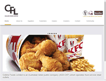 Tablet Screenshot of collinsfoods.com
